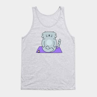 Zen meditation cat Tank Top